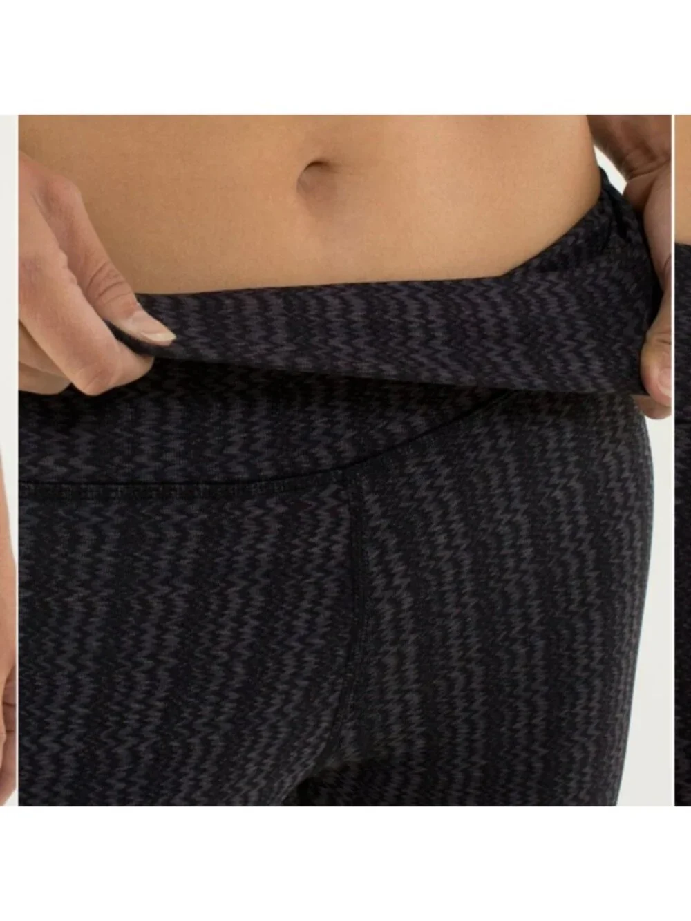 Lululemon Wunder Under Pant *High/Low Ziggy Wee September Black / Black